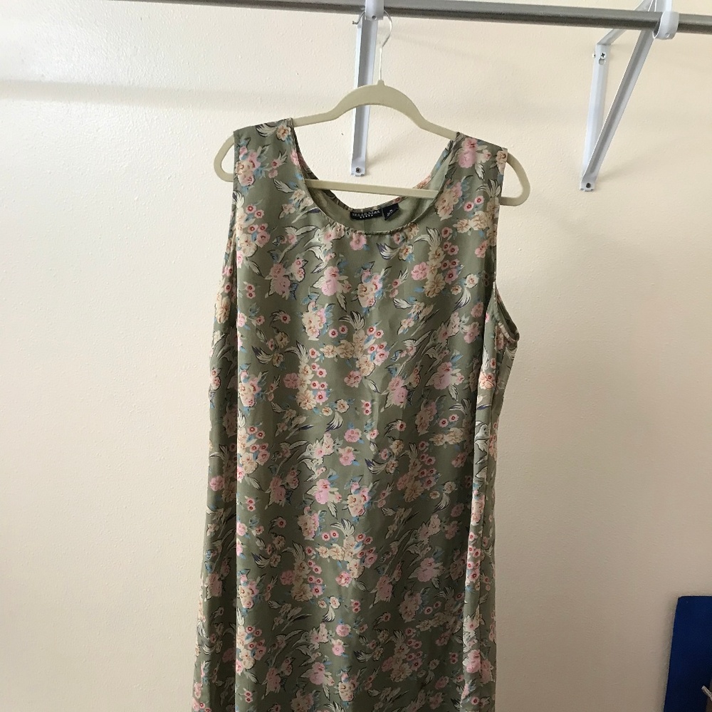 Green Floral Dress